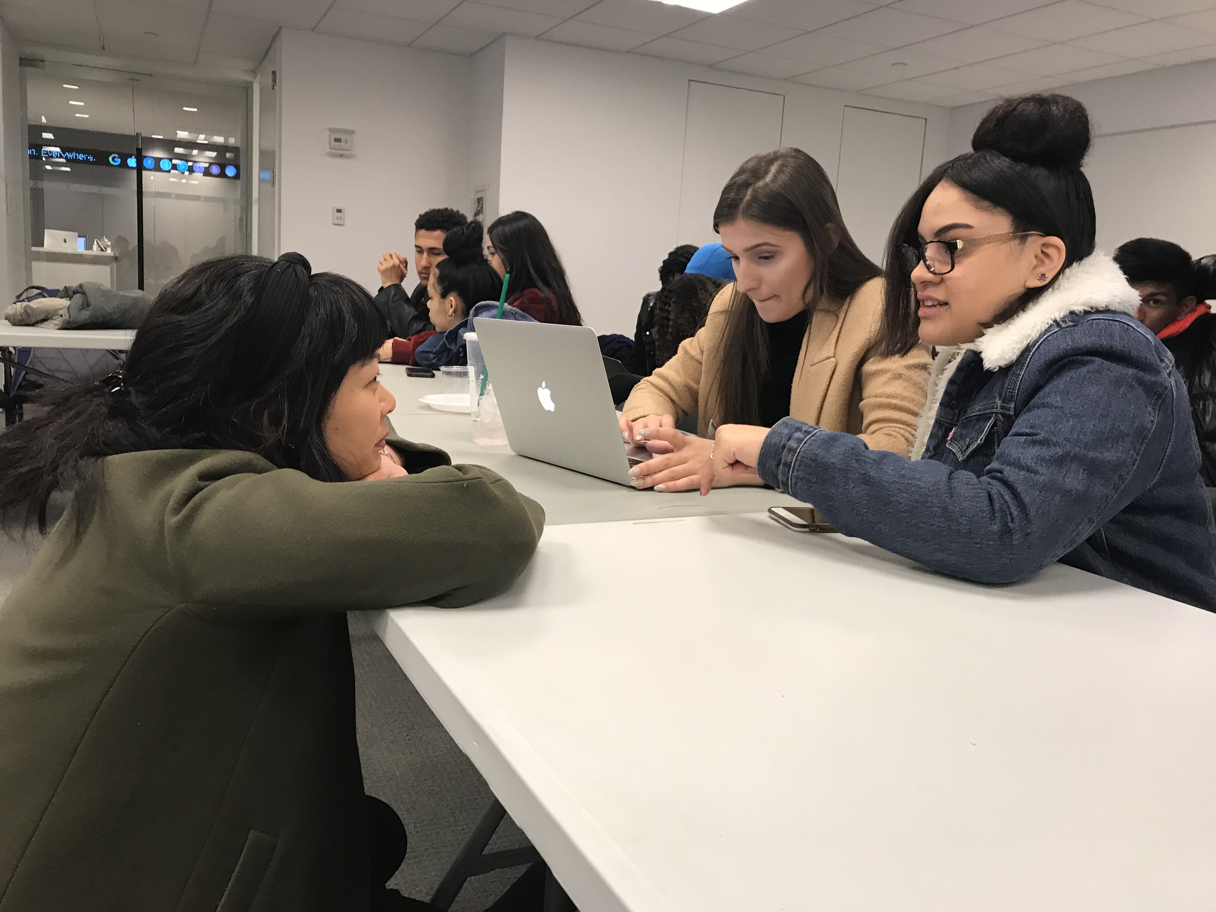 Jane, the teacher, helpings kids