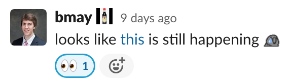 Looks like this is still happening (sadparrot)