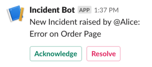 Incident Bot notifying everyone